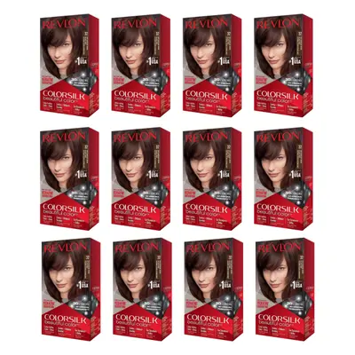 Revlon Colorsilk Hair Colour Dark Mahogany Brown - Pack of