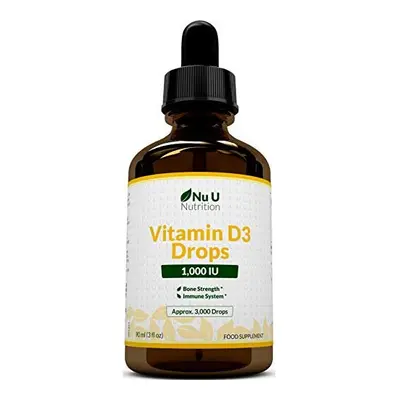 Vitamin D Drops IU IU per Drops More 90ml Equivalent to Drops High Strength Liquid D3 in MCT Oil