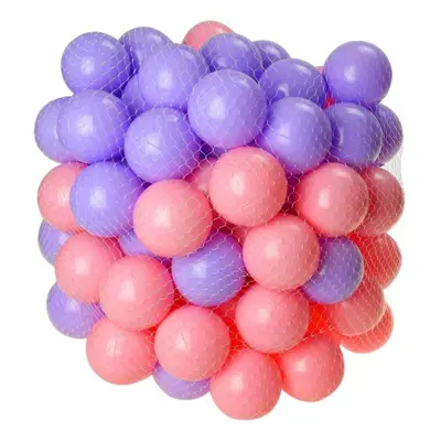 (Pink / Purple, PC) Soft Plastic Mini Play Balls for babies and toddlers