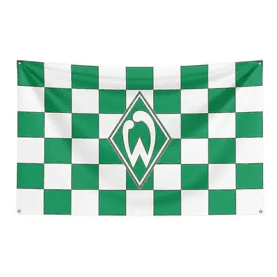 (150 x 240cm, B) Born Pretty 3x5 Sv Werder Bremen Flag Polyester Printed Racing Sport Banner For