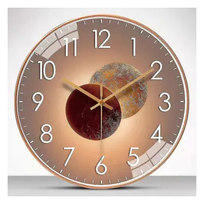 30cm Silent Modern Design Wall Clock - Rose Gold