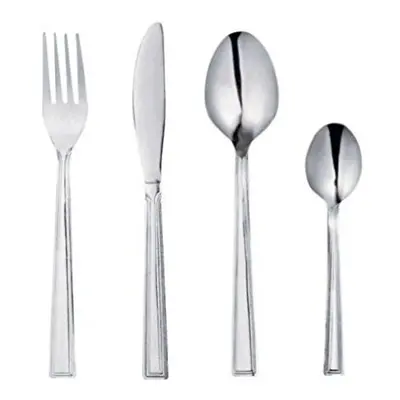 24 Piece Venice Cutlery Set - place settings comprising knives, forks, dessert spoons, teaspoons