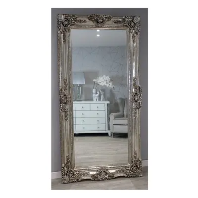 (Champagne, 100cm x 200cm) HUGE PARIS Mirror Leaner Ornate Antique Mirror - Free Standing Ornate