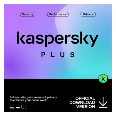 Kaspersky Plus UK Edition. 10-Device year Base Download Pack