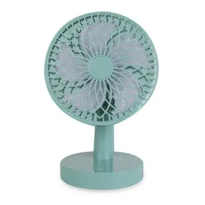 (Dark Green) Table Fan Mini Portable USB Charging Fan Low Noise Durable Life Natural Wind Lightw