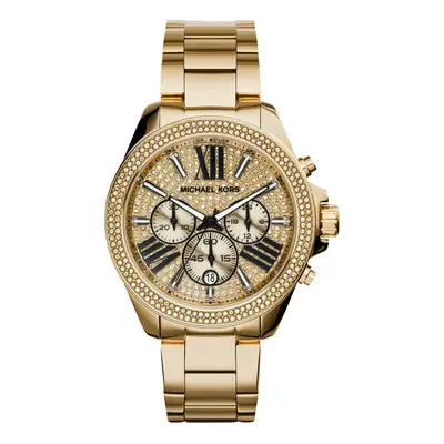 Michael Kors Wren Crystal Pave Round Dial Chrono Design Women's Watch MK6095