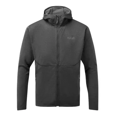 (Rab Men's Geon Hoody - L) Rab Men's Geon Hoody (Black/Steel Marl)