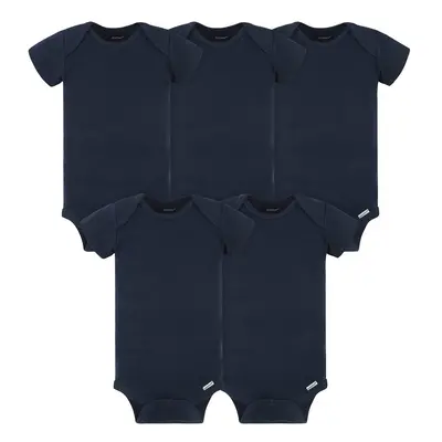 Gerber Baby 5-Pack Solid Onesies Bodysuits Navy Months