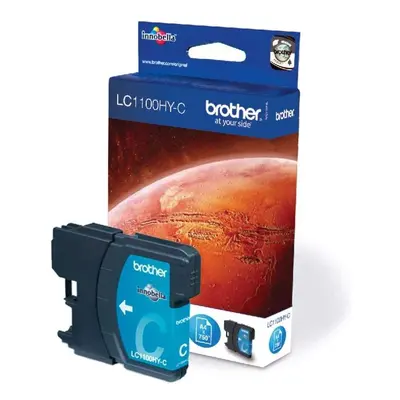 Brother LC-1100HYC Inkjet Cartridge, Cyan, Single Pack, High Yield, Includes x Inkjet Cartridge,