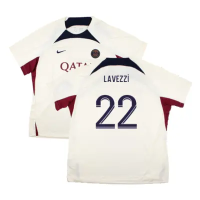 (L) PSG Strike Dri-Fit Training Shirt (Cream) (Lavezzi 22)