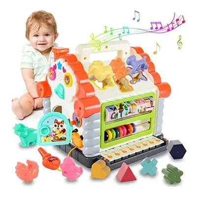 Eastsun Early Education Toys for Year Old Boys Girls Gifts, Baby Activity Cube Musical Toys for 