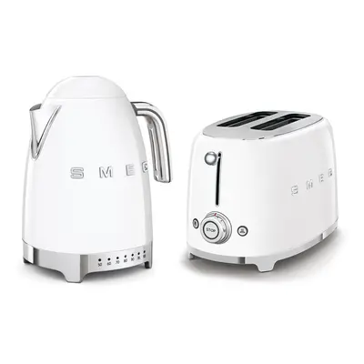 Smeg 50's Style Retro Range Breakfast Set, 1.7L 3000W Variable Temperature Kettle and 2-Slice 95