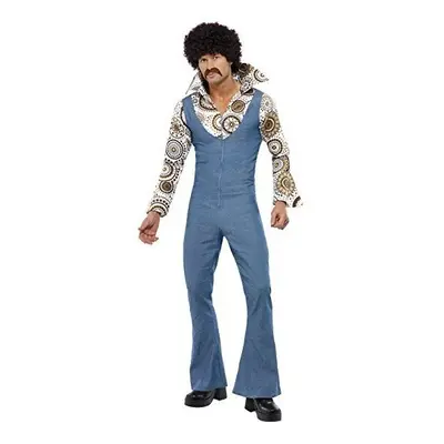 Large 70's Mens Groovy Disco Dancer Costume - costume disco groovy fancy dress mens 70s dancer a