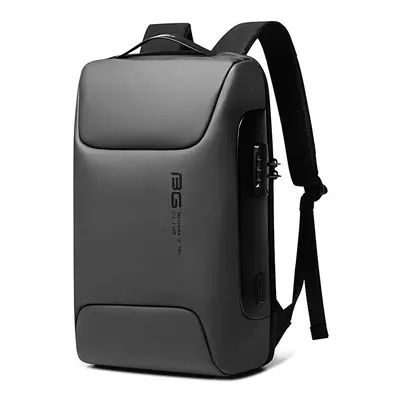 (Grey) Anti Theft Backpack 15.6 inch Laptop Backpack Multifunctional Backpack Waterproof for Bus