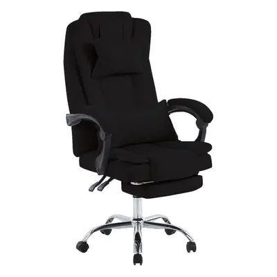 (Black) Velvet Office Chair Recliner Swivel Ergonomic Executive PC Computer Gaming Chair