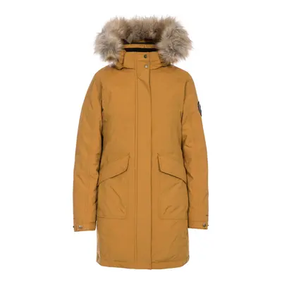 (12, Sandstone) DLX Womens Down Parka Jacket Longer Length Bettany