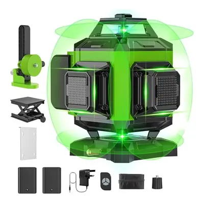 Laser Level Green x 360, Rotary Laser Level Self Levelling Green Cross Line Horizontal & Vertica