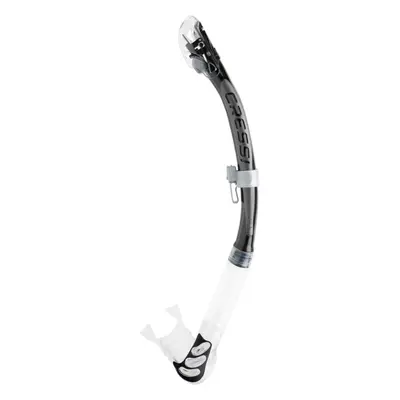 Cressi Alpha Ultra Dry Snorkel (Black/Silver) (ES258055)