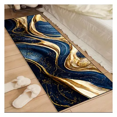 (160*200cm) 1pcs Anti Fatigue Kitchen Rugs Abstract Area Print Waterproof Non-slip Thick Cushion