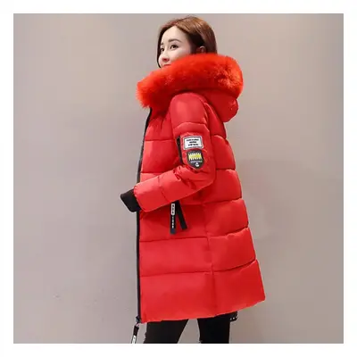 (red, XXXXL) Women&apos;s Winter Cotton Cotton-padded Warm Jacket Winter