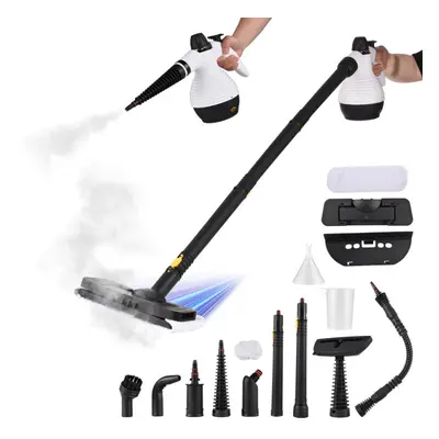 (white,black, EU Plug) Handheld Steam Cleaner Multipurpose 1000w Bar Portable High Temperature P