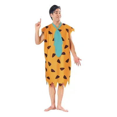 (Standard, Orange/Black/Blue) The Flintstones Mens Fred Costume