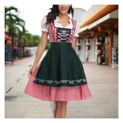 (dark green, XL) (great Home)women&apos;s Fashion Oktoberfest Costumes Dresses Dress Up Dress Up