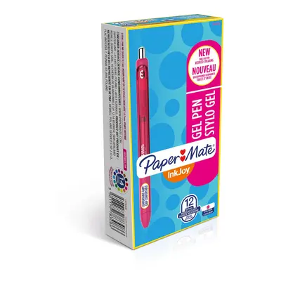 Paper Mate Medium Point InkJoy Gel Pen - Pink (Pack of 12)