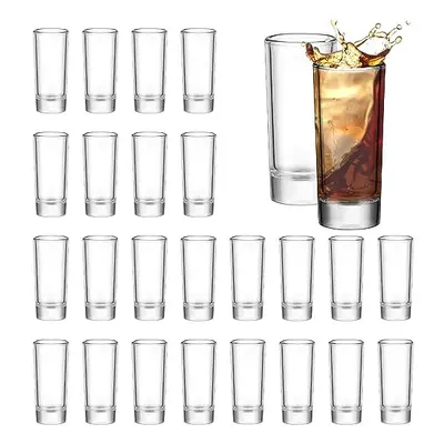 Shot Glasses Set of 24, 2oz/60ml Clear Spirit Glasses with Heavy Base,Tall Glass Bulk Round Shot