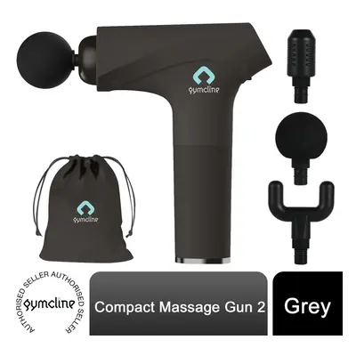 Gymcline Massage Gun Compact Size with 1500mAh Battery, Grey