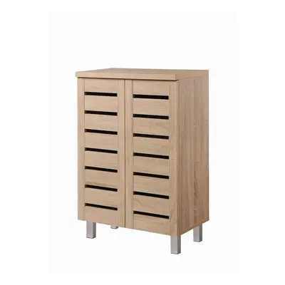 Essentials Tier Storage Cabinet Cupboard Bedroom Hallway Shelf Unit Sonoma Oak