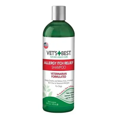 Vets Best Allergy Itch Relief Dog Shampoo | Cleans and Relieves Discomfort from Seasonal Allergi