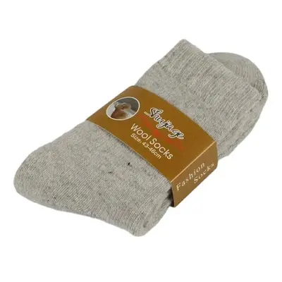 (Light Gray) Men Casual Thick Soft Comfy Warm Breathable Pure Color Winter Middle Tube Socks