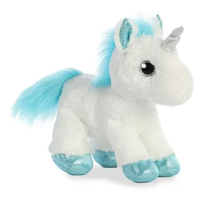 AURORA, 60957, Sparkle Tales, Frosty Unicorn, 12In, Soft Toy, White and Blue