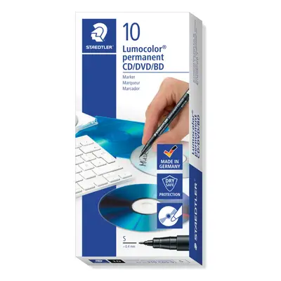 Staedtler Lumocolor Permanent CD/DVD CDS-9 Marker Pen Superfine 0.