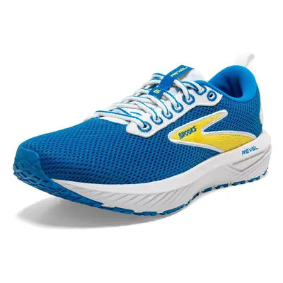 Brooks Womens Revel Neutral Running Shoe - Blue/Yellow - 5.5 Medium