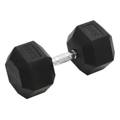 vidaXL Dumbbell kg Cast Iron Barbell Free Weight Plate Bar Hex Dumbbell