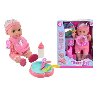 12'' Drink & Wet Baby Doll With Sound & Accessories