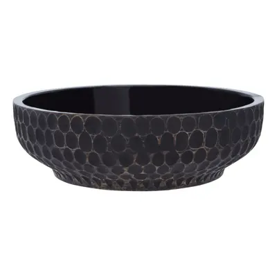 KARA LARGE BLACK FINISH BOWL