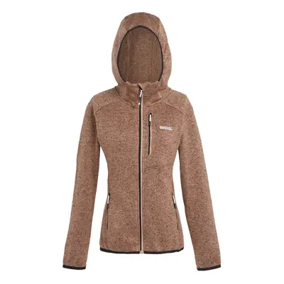 (8 UK, Warm Taupe) Regatta Womens/Ladies Newhill Marl Hooded Fleece Jacket