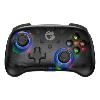 (Black) Mini Wireless Wired Bluetooth Light Game Controller Gamepad with Turbo for Switch Androi