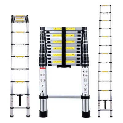 (3.8m) Telescopic Ladder Aluminium Telescoping Ladders Collapsible Extendable Portable Multi Pur