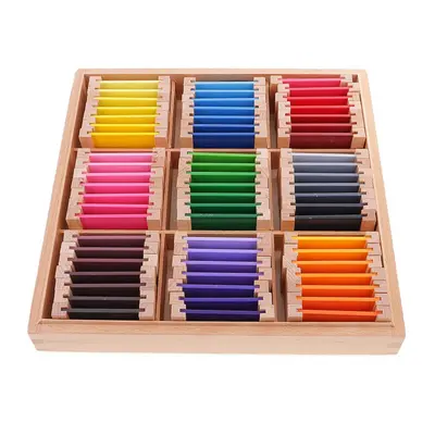 Montessori Sensory Material Learning Color Box Kids Educational Toy Small