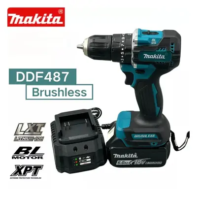 (Only Tool) Makita DDF487 18V LXT Impact Driver Variable Electric Screwdriver