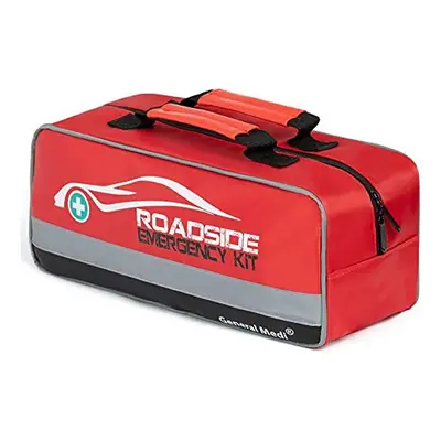 General Medi 127-Pieces Roadside Car Emergency Kit Include Mini First Aid Kit, Jumper Cables,Tow