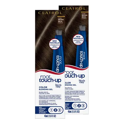 Clairol Root Touch-Up Semi-Permanent Hair Color Blending Gel Dark Brown Pack of