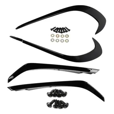 6PCS Front Bumper Under Splitter Spoiler Canards Air Knife for a Class W176 A180 A200 A220 A250 