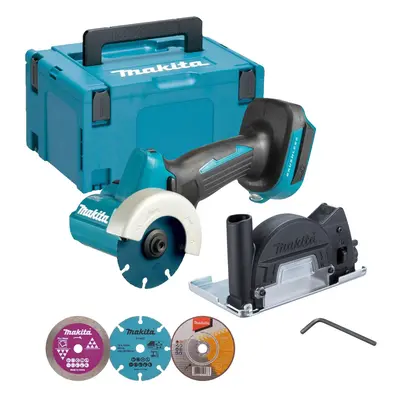 Makita DMC300Z 18V LXT Brushless 76mm Compact Cut Off Saw + Blades + Makpac