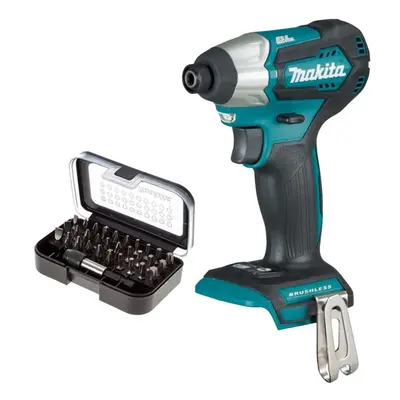 Makita DTD155Z 18v Blue Cordless Brushless Impact Driver + 30pc Screw Bit Set