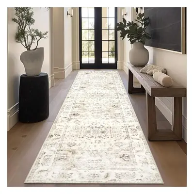 (80x300cm, Beige) Extra Long Runner Rugs for Hallway 80x300cm Washable Kitchen Runner Non Slip B